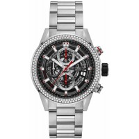 Tag Heuer Carrera Skeleton Black Dial Diamonds Men's Watch CAR201P-BA0766